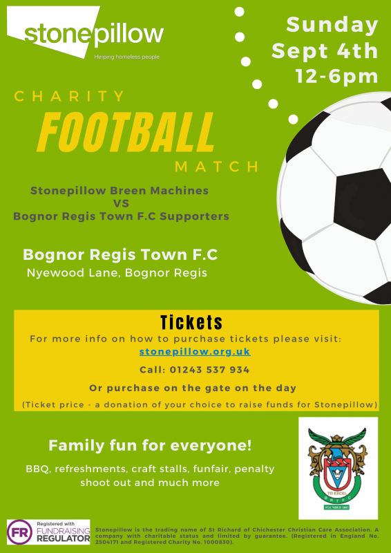 Stonepillow Charity Football Match Bognor Today